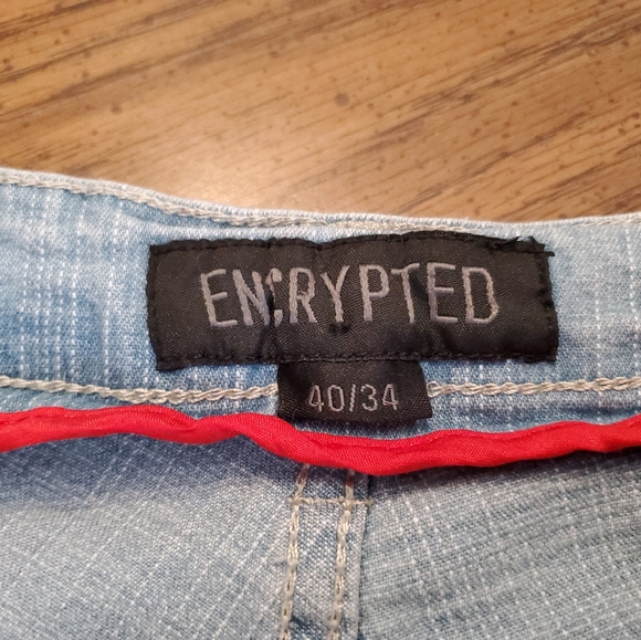 BNWT Men's Encrypted Distressed Skinny Fit Jeans 40/34 - Picture 4 of 7